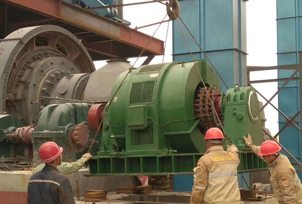 上海水泥廠800kw磨機電機維修